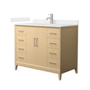 Janna 42" Free Standing Single Basin Vanity Set with Cabinet and Cultured Marble Vanity Top - image 1