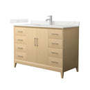 Janna 48" Free Standing Single Basin Vanity Set with Cabinet and Quartz Vanity Top - image 1