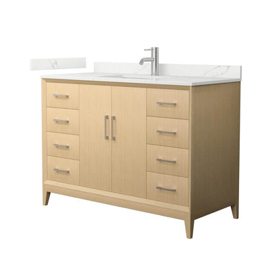 Janna 48" Free Standing Single Basin Vanity Set with Cabinet and Quartz Vanity Top - image 1