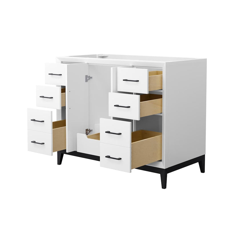 Amici 42" Single Free Standing Vanity Cabinet Only - Less Vanity Top - image 2