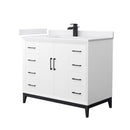 Amici 42" Free Standing Single Basin Vanity Set with Cabinet and Cultured Marble Vanity Top - image 1