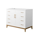 Amici 42" Single Free Standing Vanity Cabinet Only - Less Vanity Top - image 1