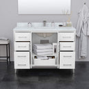 Amici 48" Free Standing Single Basin Vanity Set with Cabinet and Marble Vanity Top - image 3