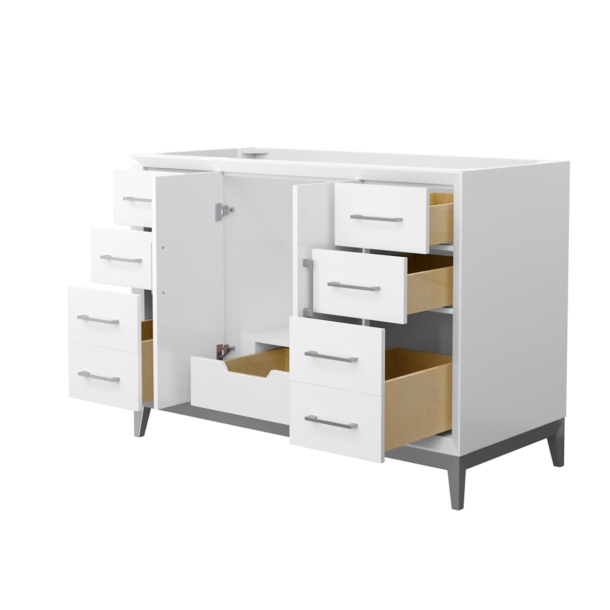 Amici 48" Single Free Standing Vanity Cabinet Only - Less Vanity Top