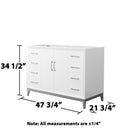 Amici 48" Single Free Standing Vanity Cabinet Only - Less Vanity Top - image 8