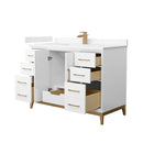 Amici 48" Free Standing Single Basin Vanity Set with Cabinet and Cultured Marble Vanity Top - image 10