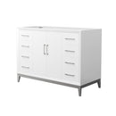 Amici 48" Single Free Standing Vanity Cabinet Only - Less Vanity Top - image 1