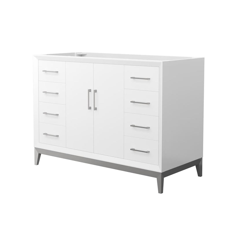 Amici 48" Single Free Standing Vanity Cabinet Only - Less Vanity Top - image 1