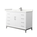 Amici 48" Free Standing Single Basin Vanity Set with Cabinet and Quartz Vanity Top - image 1