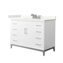 Amici 48" Free Standing Single Basin Vanity Set with Cabinet and Quartz Vanity Top - image 1