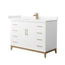 Amici 48" Free Standing Single Basin Vanity Set with Cabinet and Cultured Marble Vanity Top - image 1