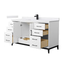 Amici 60" Free Standing Single Basin Vanity Set with Cabinet and Cultured Marble Vanity Top - image 13