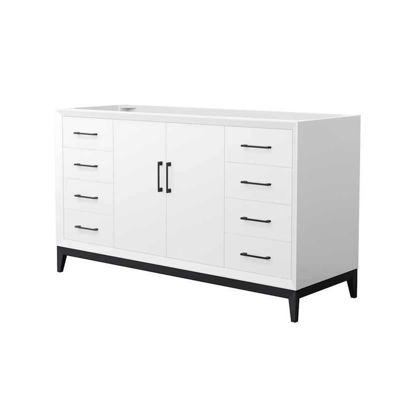 Amici 60" Single Free Standing Vanity Cabinet Only - Less Vanity Top - image 1
