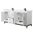 Amici 72" Free Standing Double Basin Vanity Set with Cabinet and Quartz Vanity Top - image 9