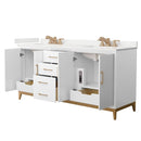 Amici 72" Free Standing Double Basin Vanity Set with Cabinet and Quartz Vanity Top - image 13
