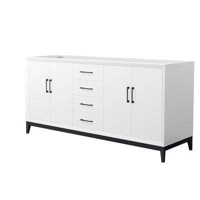 Amici 72" Double Free Standing Vanity Cabinet Only - Less Vanity Top - image 1