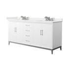 Amici 72" Free Standing Double Basin Vanity Set with Cabinet and Quartz Vanity Top - image 1