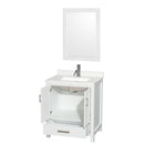Sheffield 30" Free Standing Single Basin Vanity Set with Cabinet, Quartz Vanity Top, and Framed Mirror - image 13