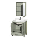 Sheffield 30" Free Standing Single Basin Vanity Set with Cabinet, Quartz Vanity Top, and Medicine Cabinet - image 16