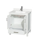 Sheffield 30" Free Standing Single Basin Vanity Set with Cabinet and Quartz Vanity Top - image 9