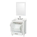 Sheffield 30" Free Standing Single Basin Vanity Set with Cabinet, Quartz Vanity Top, and Framed Mirror - image 12