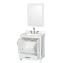 Sheffield 30" Free Standing Single Basin Vanity Set with Cabinet, Quartz Vanity Top, and Framed Mirror - image 13