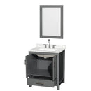 Sheffield 30" Free Standing Single Basin Vanity Set with Cabinet, Quartz Vanity Top, and Framed Mirror - image 17