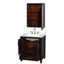 Sheffield 30" Free Standing Single Basin Vanity Set with Cabinet, Quartz Vanity Top, and Medicine Cabinet - image 7