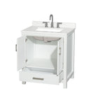 Sheffield 30" Free Standing Single Basin Vanity Set with Cabinet and Quartz Vanity Top - image 8