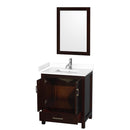 Sheffield 30" Free Standing Single Basin Vanity Set with Cabinet, Cultured Marble Vanity Top, and Framed Mirror - image 18