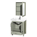 Sheffield 30" Free Standing Single Basin Vanity Set with Cabinet, Cultured Marble Vanity Top, and Medicine Cabinet - image 11