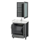 Sheffield 30" Free Standing Single Basin Vanity Set with Cabinet, Cultured Marble Vanity Top, and Medicine Cabinet - image 14