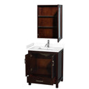 Sheffield 30" Free Standing Single Basin Vanity Set with Cabinet, Cultured Marble Vanity Top, and Medicine Cabinet - image 15