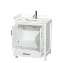 Sheffield 30" Free Standing Single Basin Vanity Set with Cabinet and Cultured Marble Vanity Top - image 7