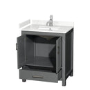 Sheffield 30" Free Standing Single Basin Vanity Set with Cabinet and Cultured Marble Vanity Top - image 12