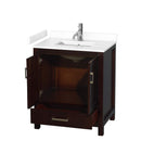 Sheffield 30" Free Standing Single Basin Vanity Set with Cabinet and Cultured Marble Vanity Top - image 13