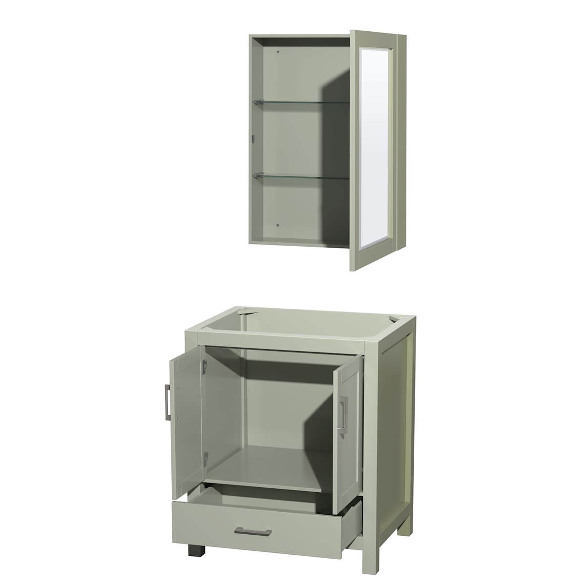 Sheffield 30" Single Free Standing Vanity Cabinet - Less Vanity Top - image 10
