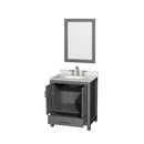 Sheffield 30" Free Standing Single Basin Vanity Set with Cabinet, Marble Vanity Top, and Framed Mirror - image 11