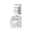 Sheffield 30" Free Standing Single Basin Vanity Set with Cabinet, Marble Vanity Top, and Medicine Cabinet - image 5