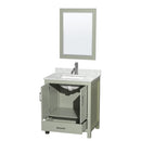 Sheffield 30" Free Standing Single Basin Vanity Set with Cabinet, Marble Vanity Top, and Framed Mirror - image 15