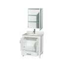 Sheffield 30" Free Standing Single Basin Vanity Set with Cabinet, Marble Vanity Top, and Medicine Cabinet - image 5