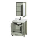 Sheffield 30" Free Standing Single Basin Vanity Set with Cabinet, Marble Vanity Top, and Medicine Cabinet - image 17