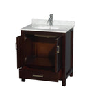 Sheffield 30" Free Standing Single Basin Vanity Set with Cabinet and Marble Vanity Top - image 2