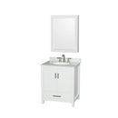 Sheffield 30" Free Standing Single Basin Vanity Set with Cabinet, Marble Vanity Top, and Medicine Cabinet - image 1