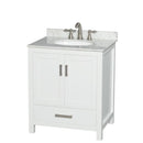 Sheffield 30" Free Standing Single Basin Vanity Set with Cabinet and Marble Vanity Top - image 1