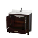 Sheffield 36" Free Standing Single Basin Vanity Set with Cabinet and Quartz Vanity Top - image 2