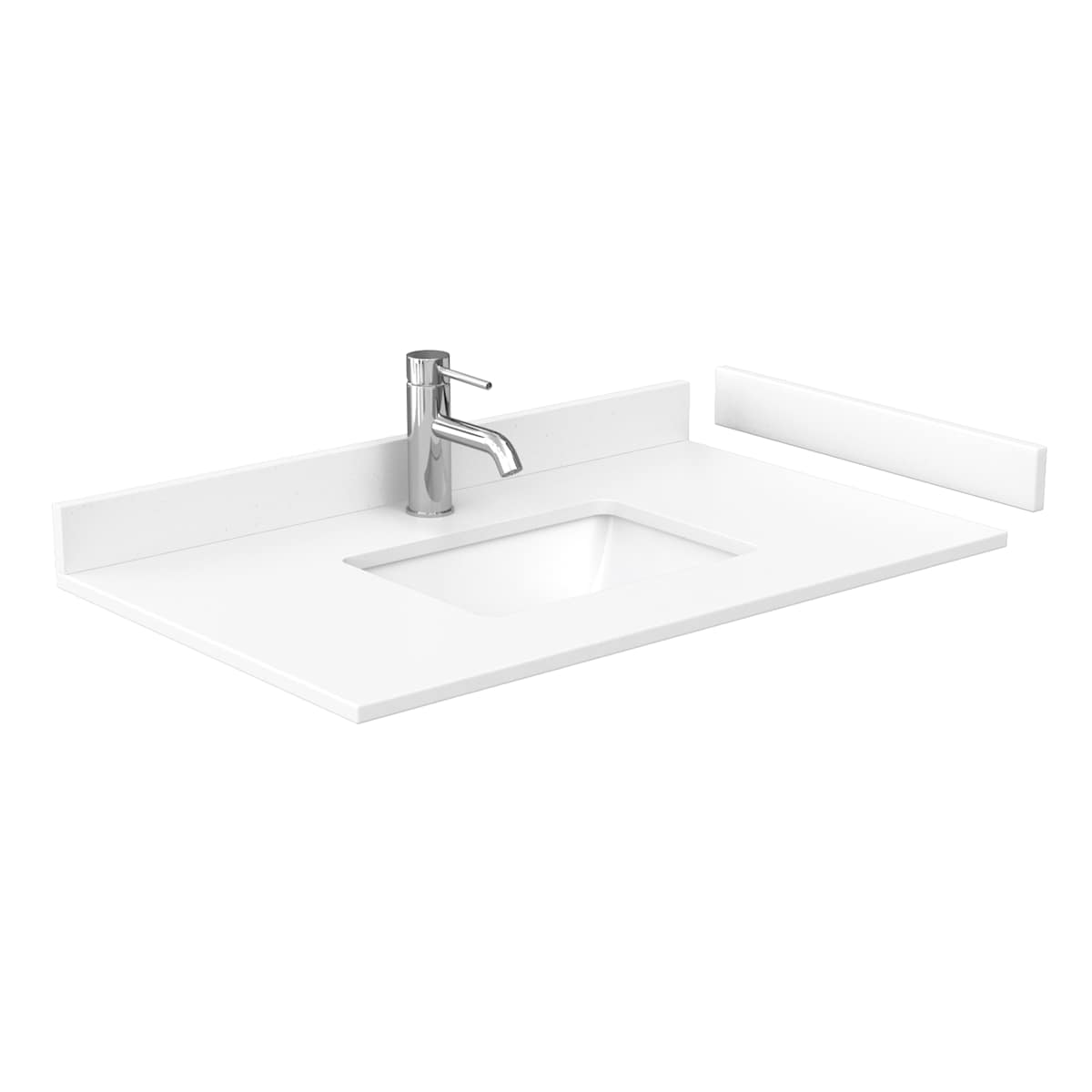 Sheffield 36" Free Standing Single Basin Vanity Set with Cabinet, Cultured Marble Vanity Top, and Medicine Cabinet