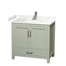 Sheffield 36" Free Standing Single Basin Vanity Set with Cabinet and Cultured Marble Vanity Top - image 1