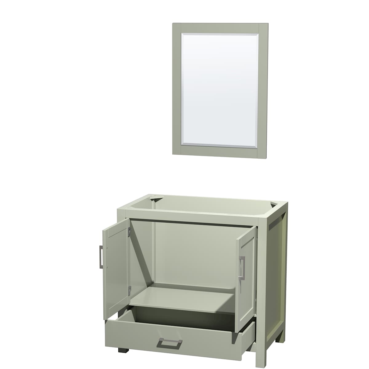 Sheffield 36" Single Free Standing Vanity Cabinet - Less Vanity Top