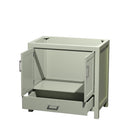 Sheffield 36" Single Free Standing Vanity Cabinet Only - Less Vanity Top - image 3